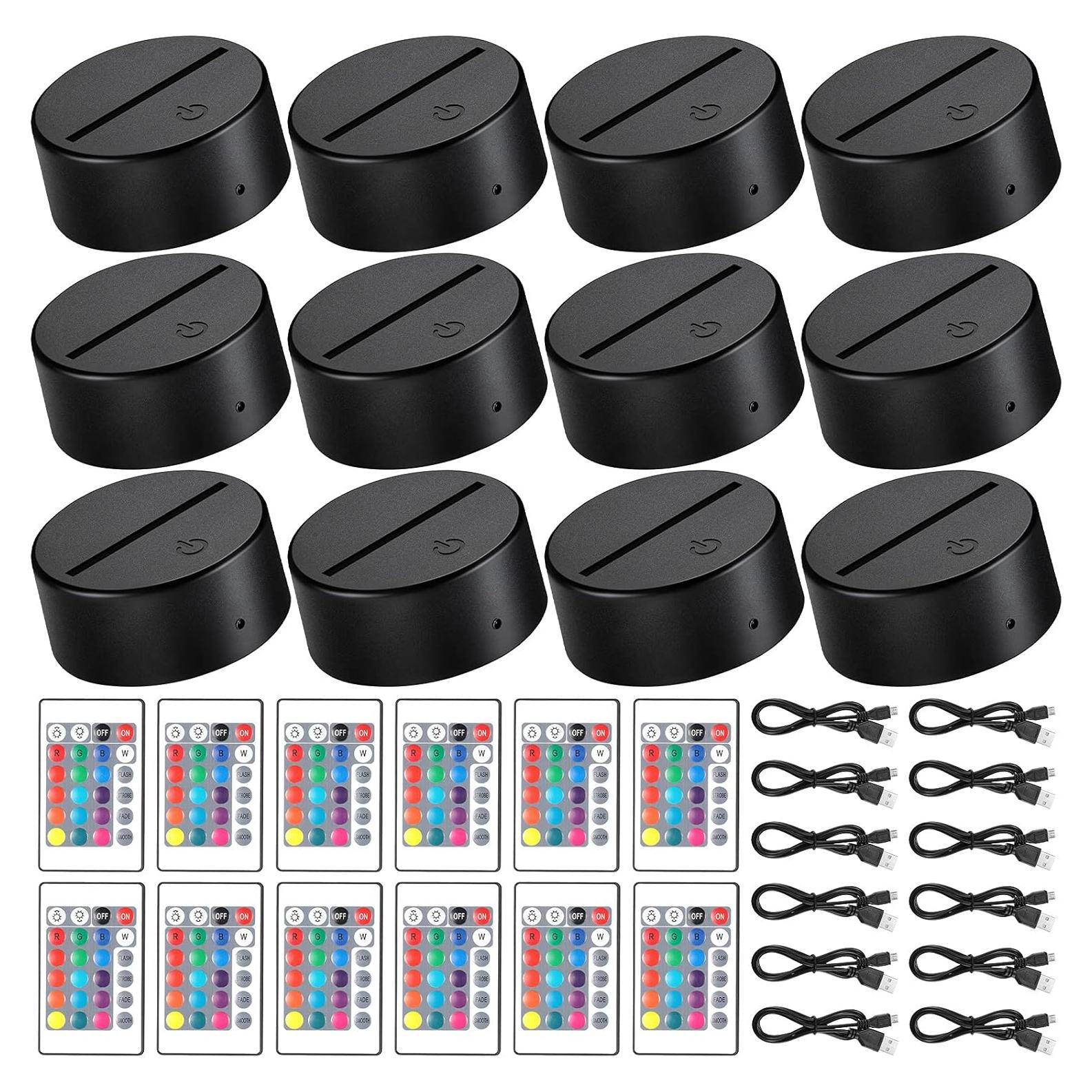 Base LED Nocturna Honoson 16 Colores Control Remoto