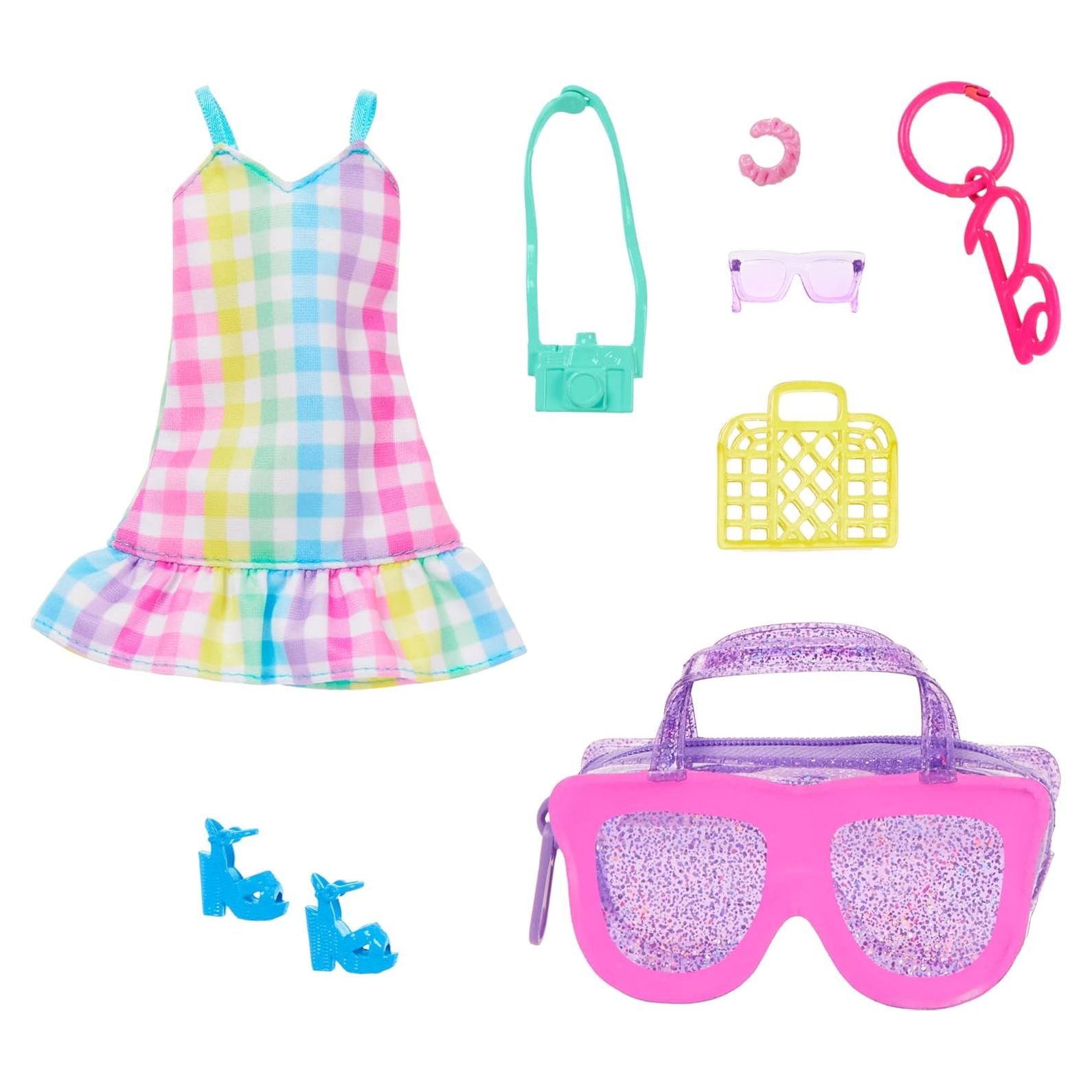 Bolsa de Gafas de Sol Barbie + Vestido Gingham + 5 Accesorios