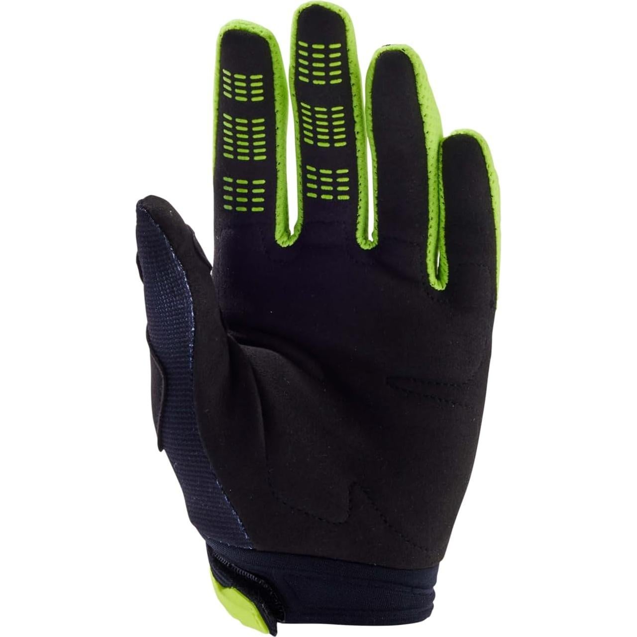 Guantes de Motocross Fox Racing 180 Flora Niñas Negro Amarillo