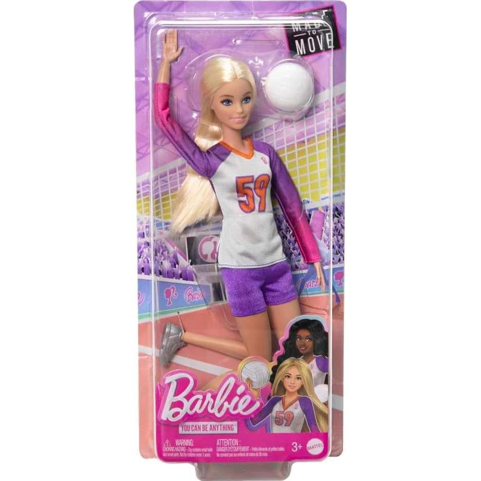 Muñeca Barbie Jugadora de Voleibol con Accesorios