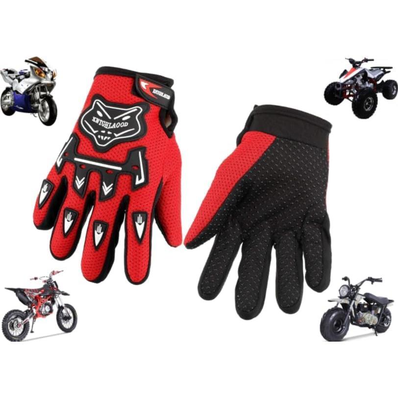 Guantes Off-Road Genéricos ROJOS para Niños - Motocross y Ciclismo