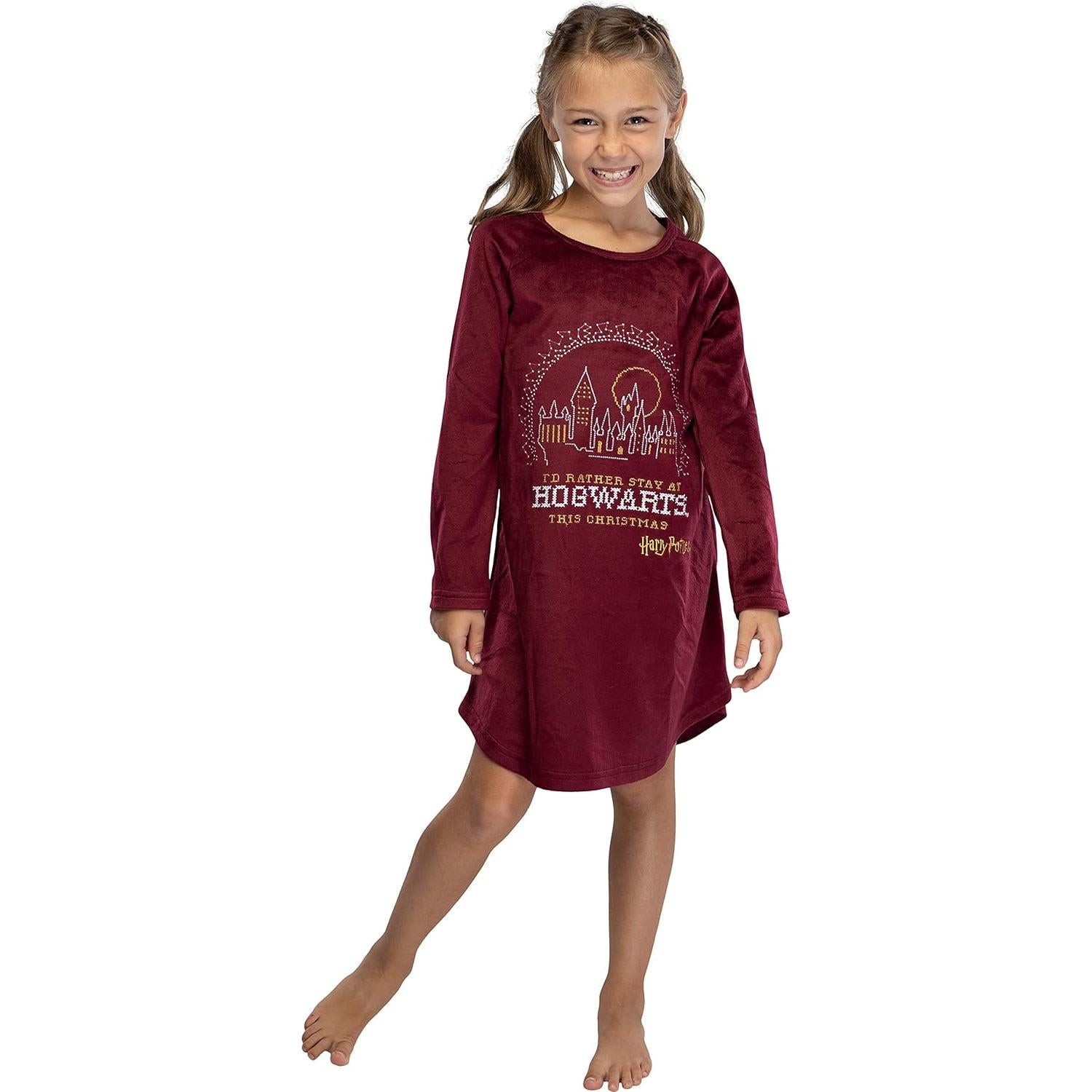 Pijama Harry Potter Intimo Niñas 14 Hogwarts Navidad