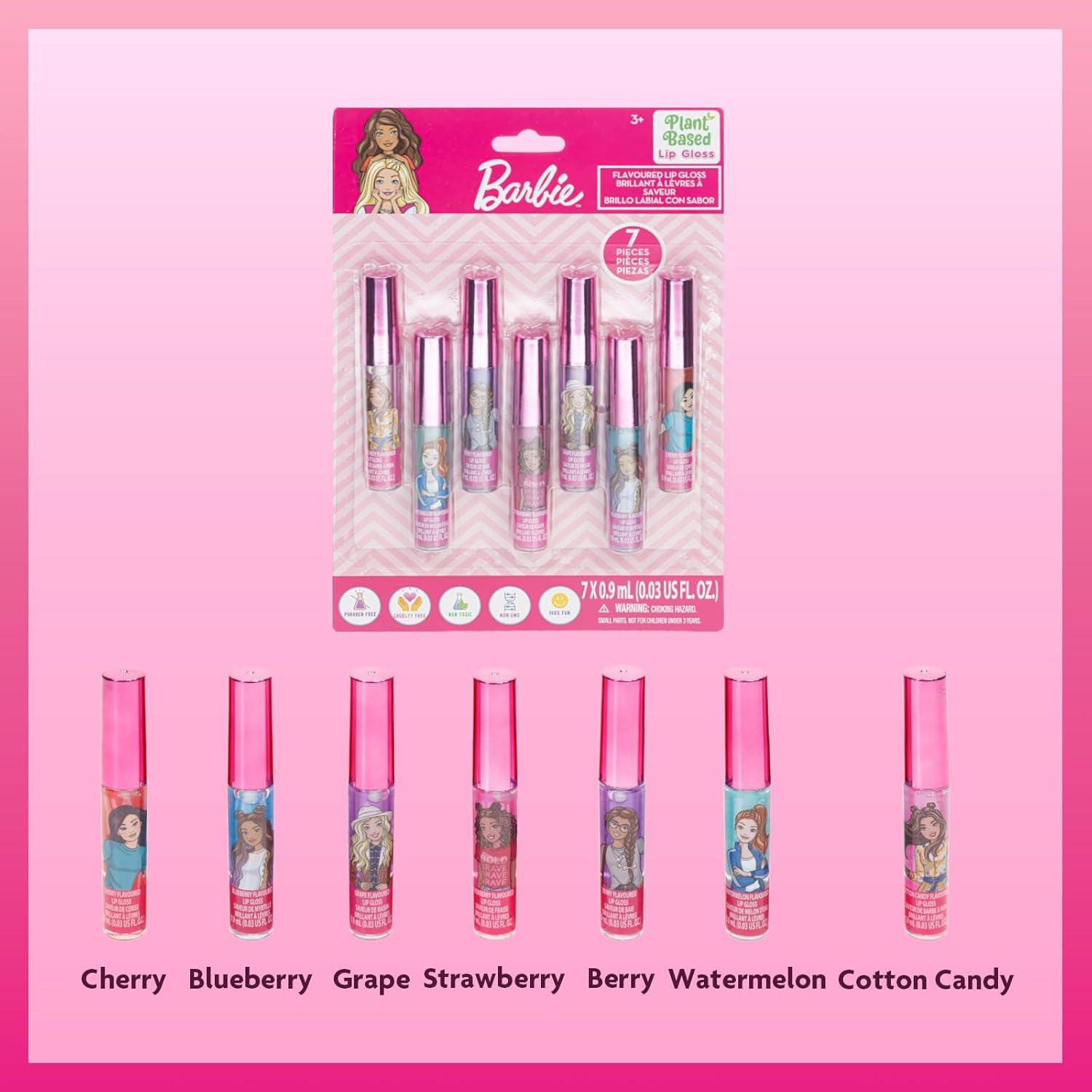 Set de Brillo Labial Townley Girl Barbie 7 Piezas 6,23 ml