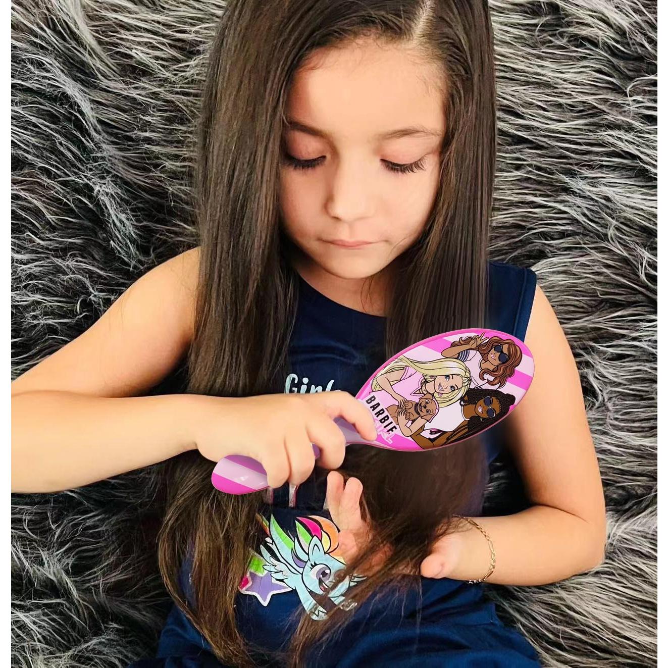 Conjunto de Accesorios para el Cabello Barbie 5 Pcs - Cepillo y Scrunchies