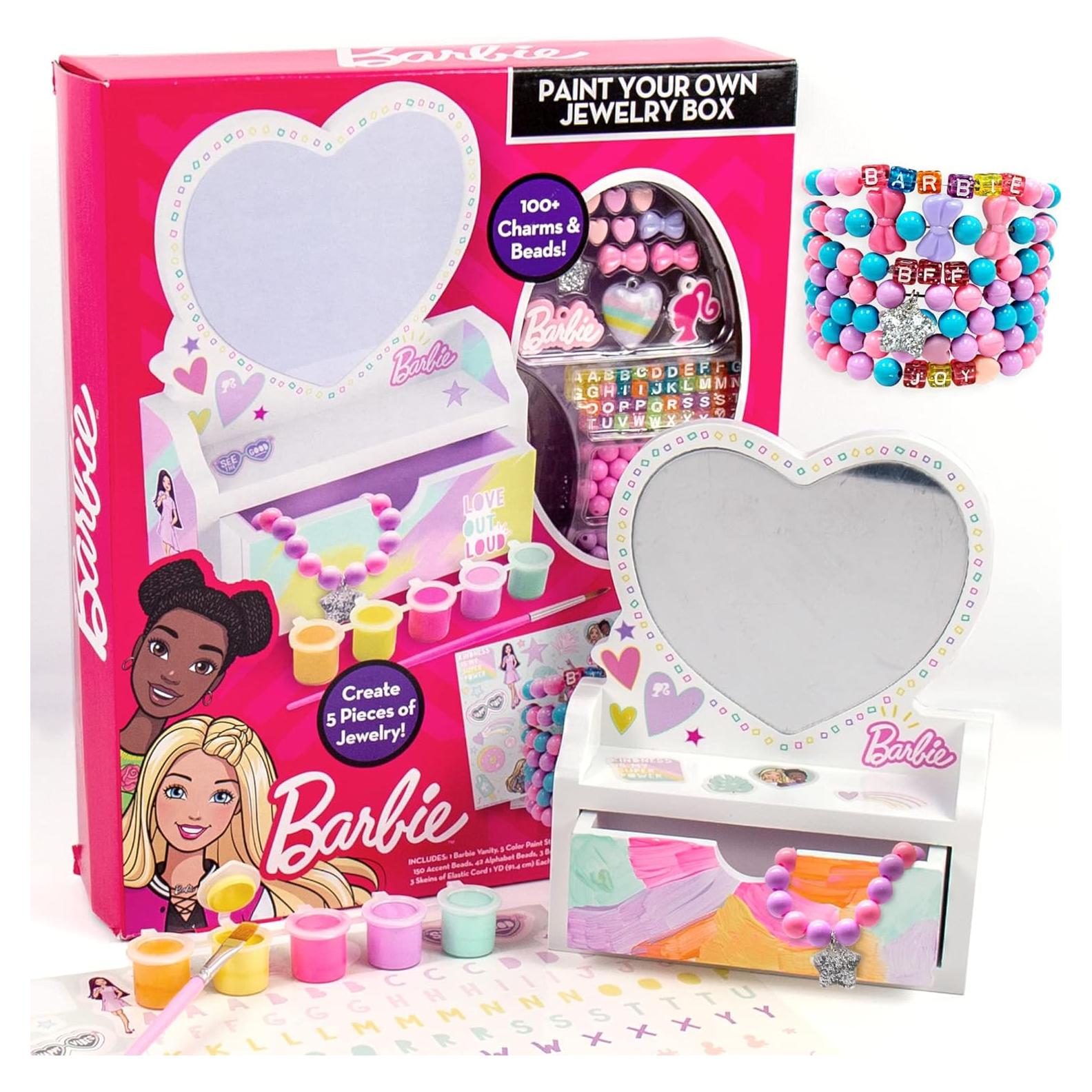 Kit de Manualidades Barbie - Caja de Joyería Personalizable