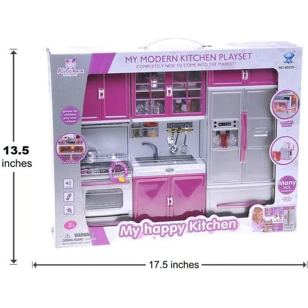 Juego de Cocina 3-en-1 Liberty Imports con Luces y Sonidos