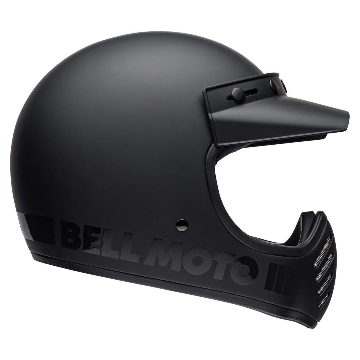 Casco Bell Moto-3 Negro Mate Brillante Pequeño 1.95kg