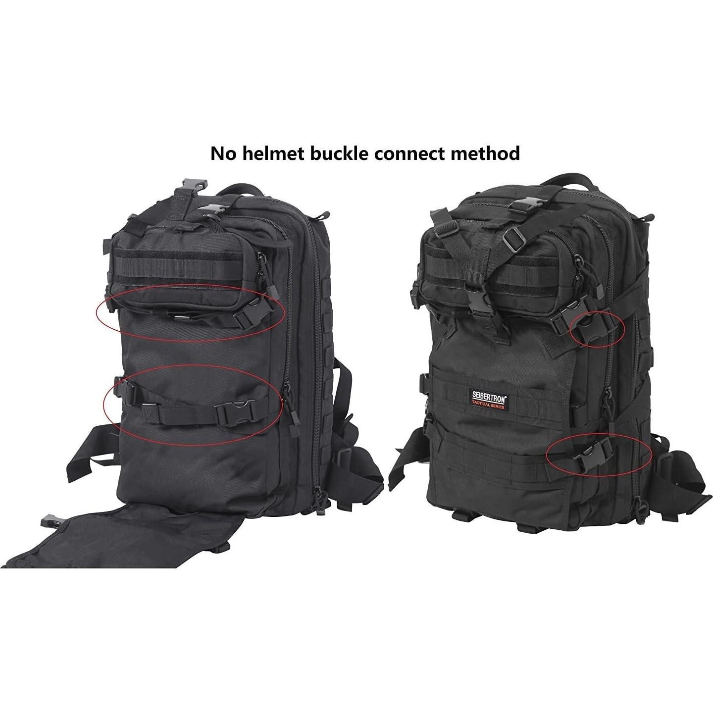 Mochila Seibertron Impermeable para Casco y Equipaje Negro