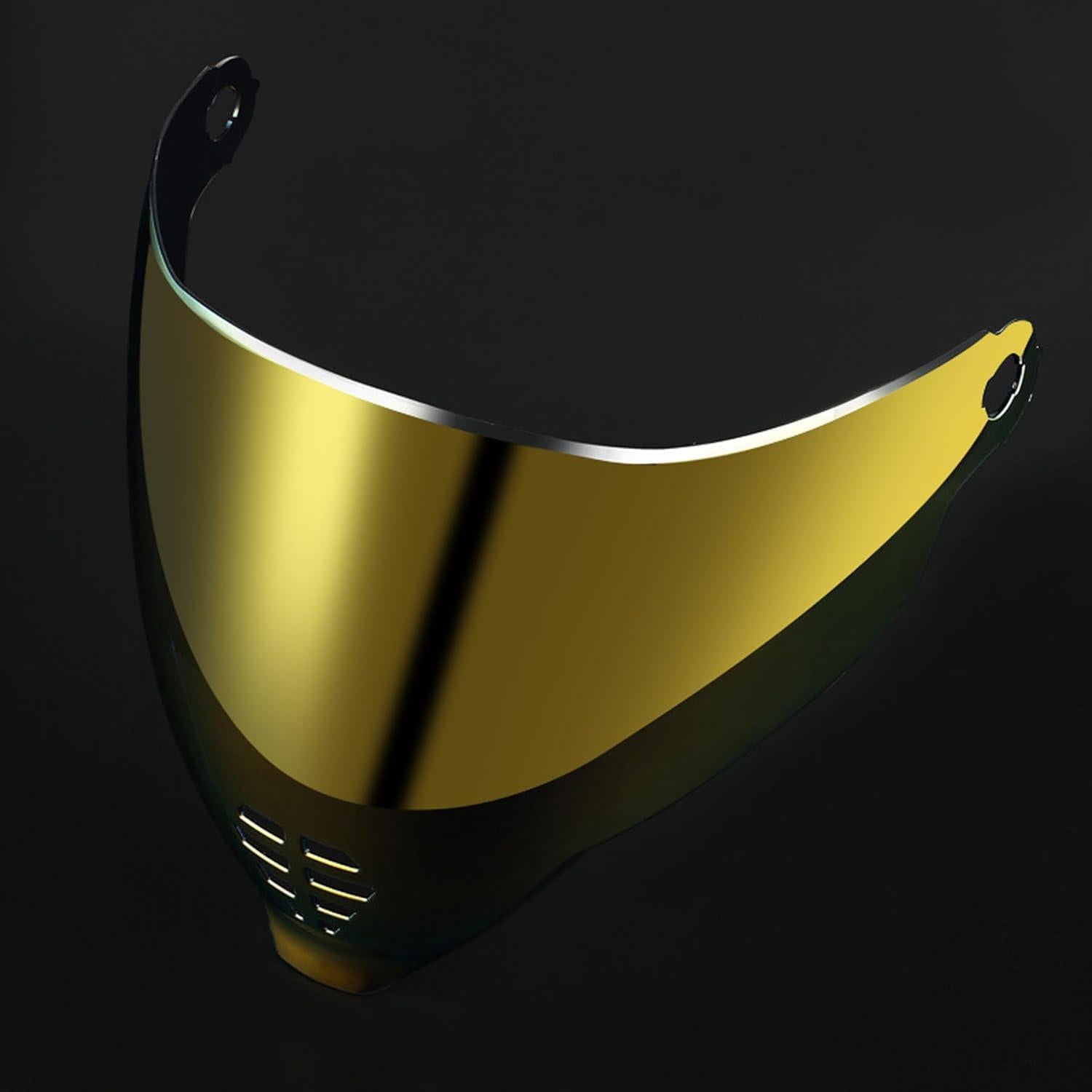 Escudo de Casco de Motocicleta FCKBLSL Airflite Bronce Dorado