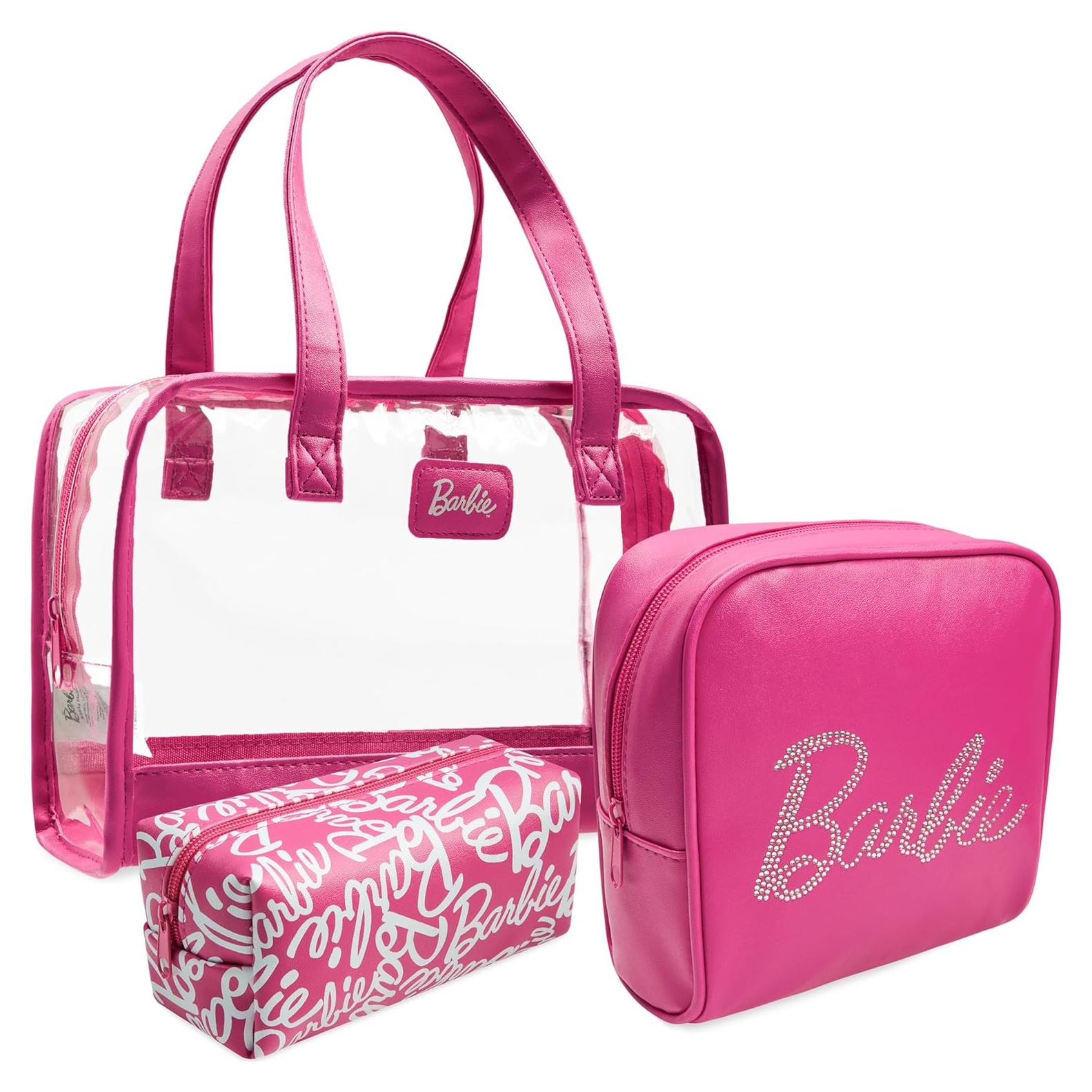 Juego de 3 Bolsas de Aseo Barbie - Cosméticos y Lavado
