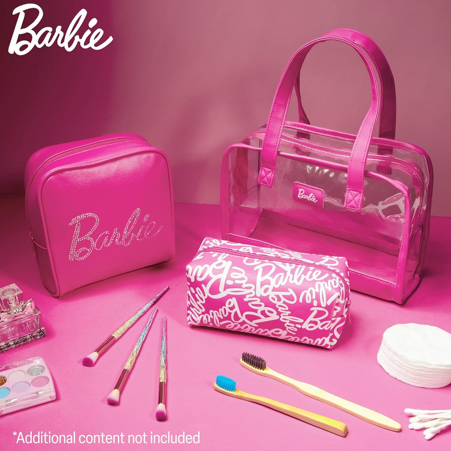 Juego de 3 Bolsas de Aseo Barbie - Cosméticos y Lavado