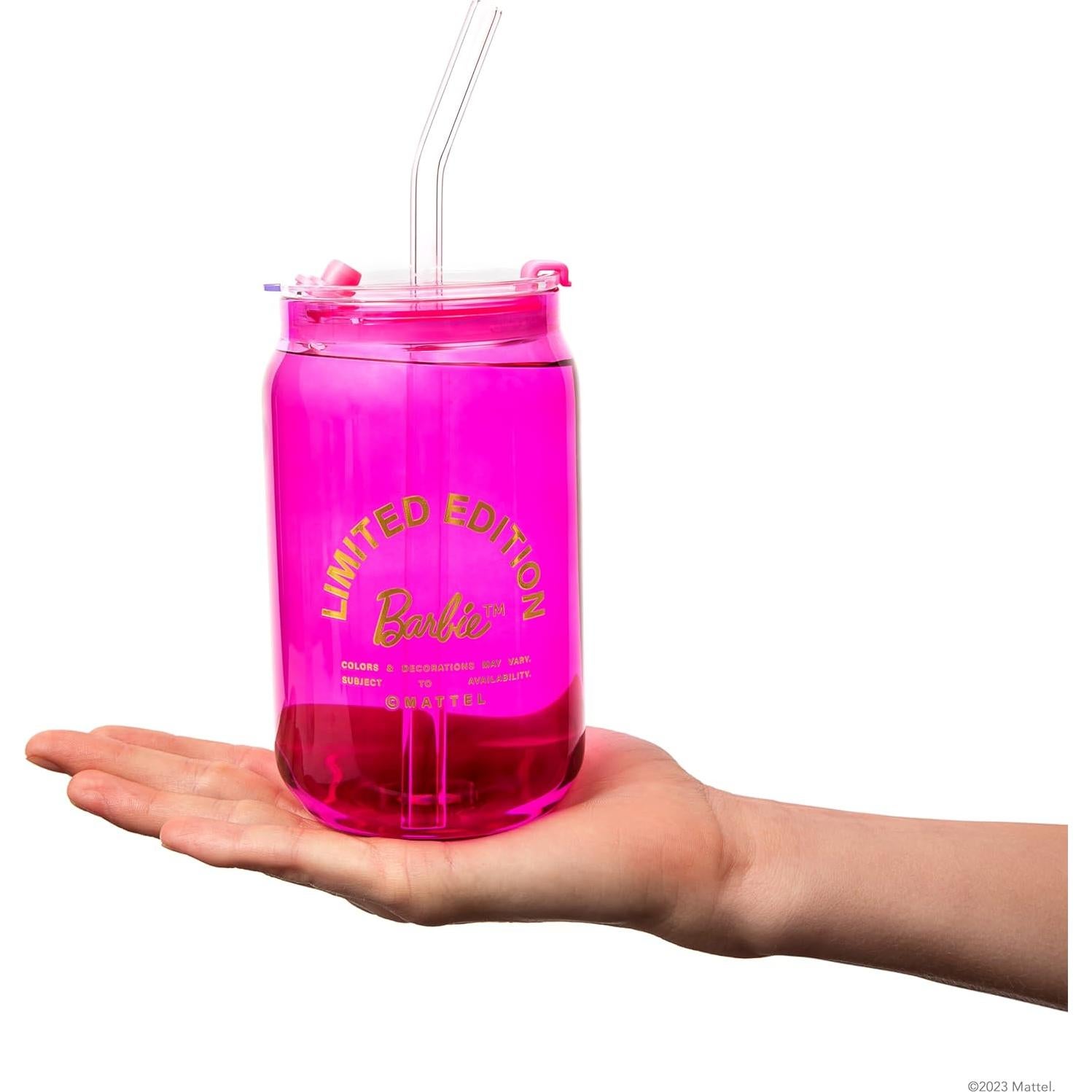 Vasos de Cristal Dragon Glassware Barbie Set 4 - Rosa y Magenta