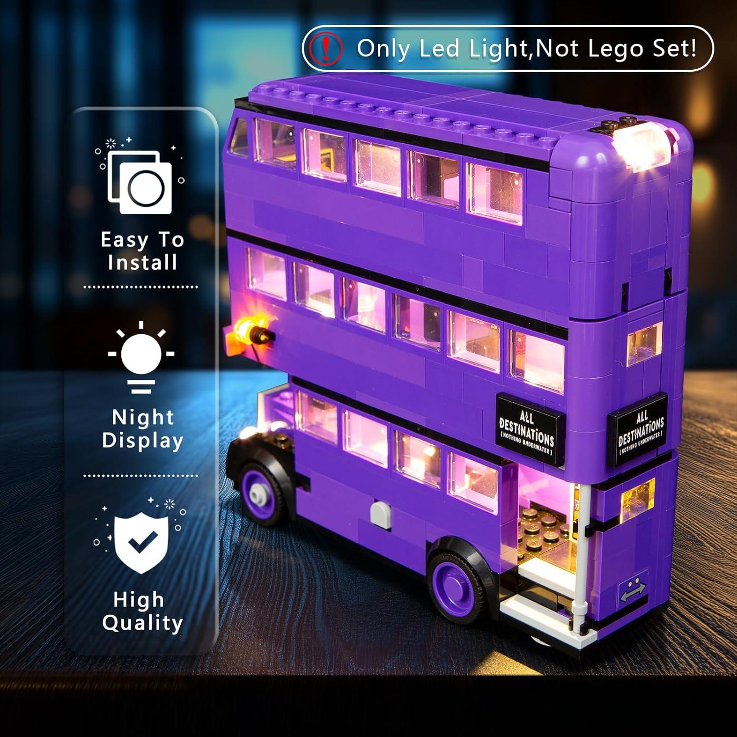 Kit de Luz BOOZUU para LEGO 76446 Autobús Nocturno - Iluminación Creativa