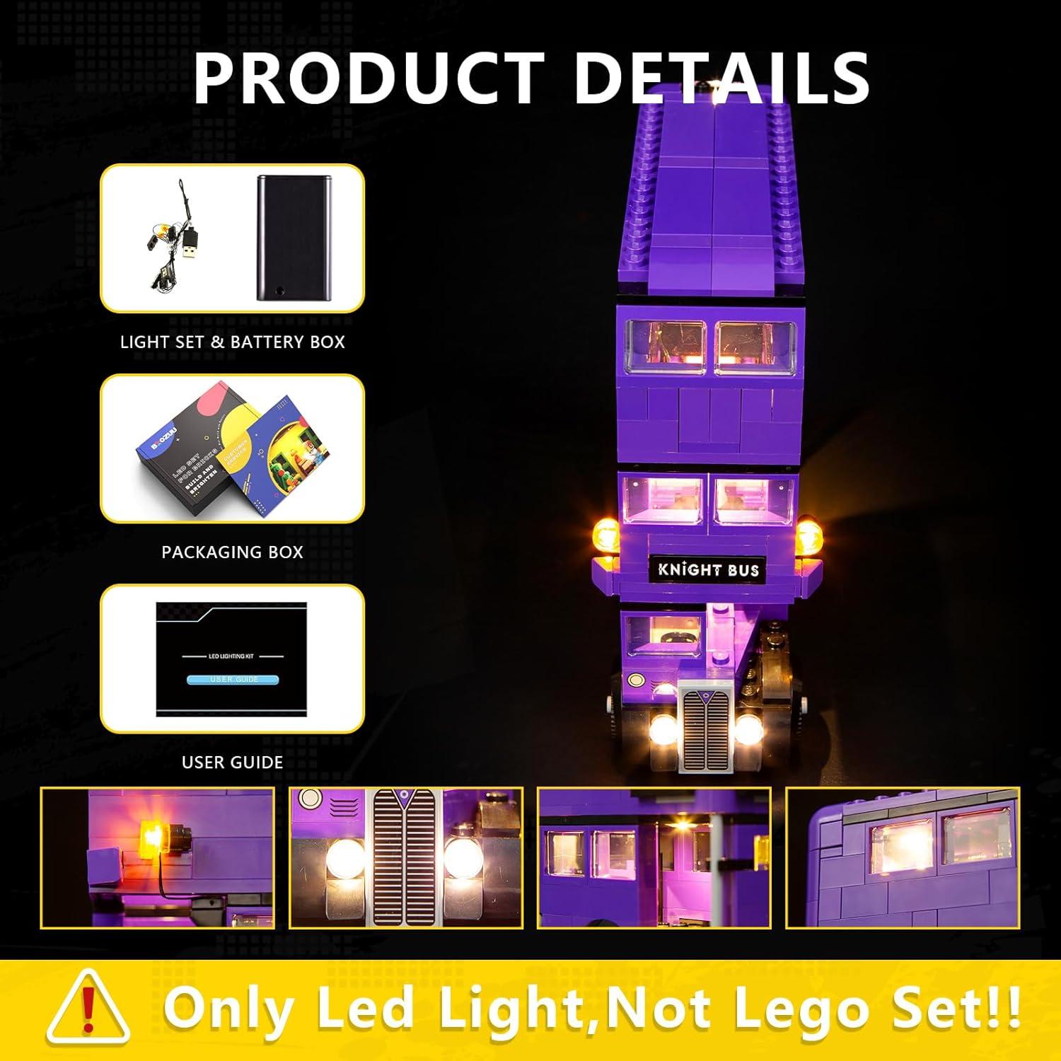 Kit de Luz BOOZUU para LEGO 76446 Autobús Nocturno - Iluminación Creativa