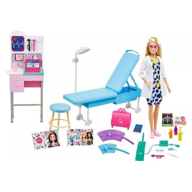 Muñeca Barbie Médica Deluxe 30 cm con Accesorios