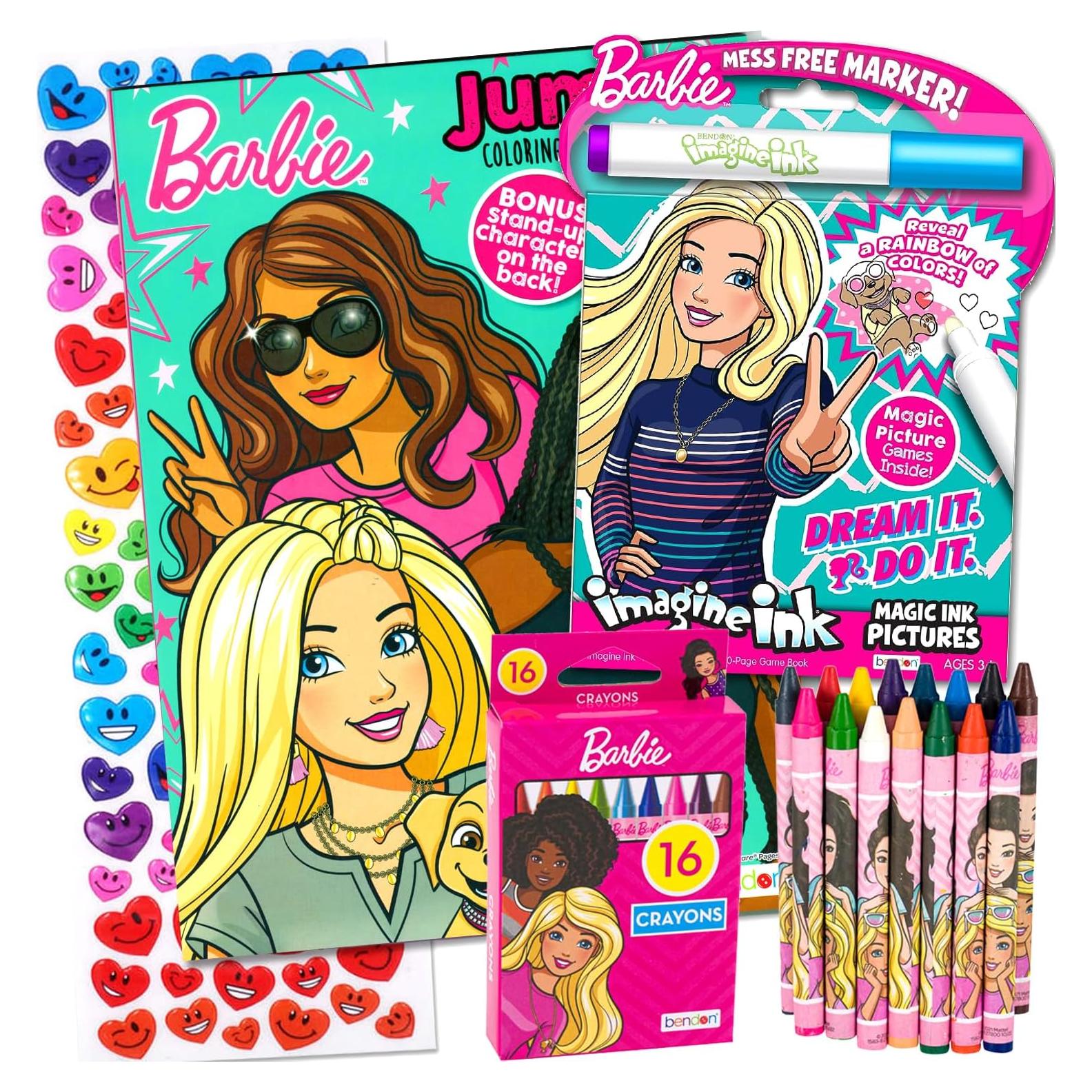 Paquete de Libro para Colorear Barbie Bendon con Stickers