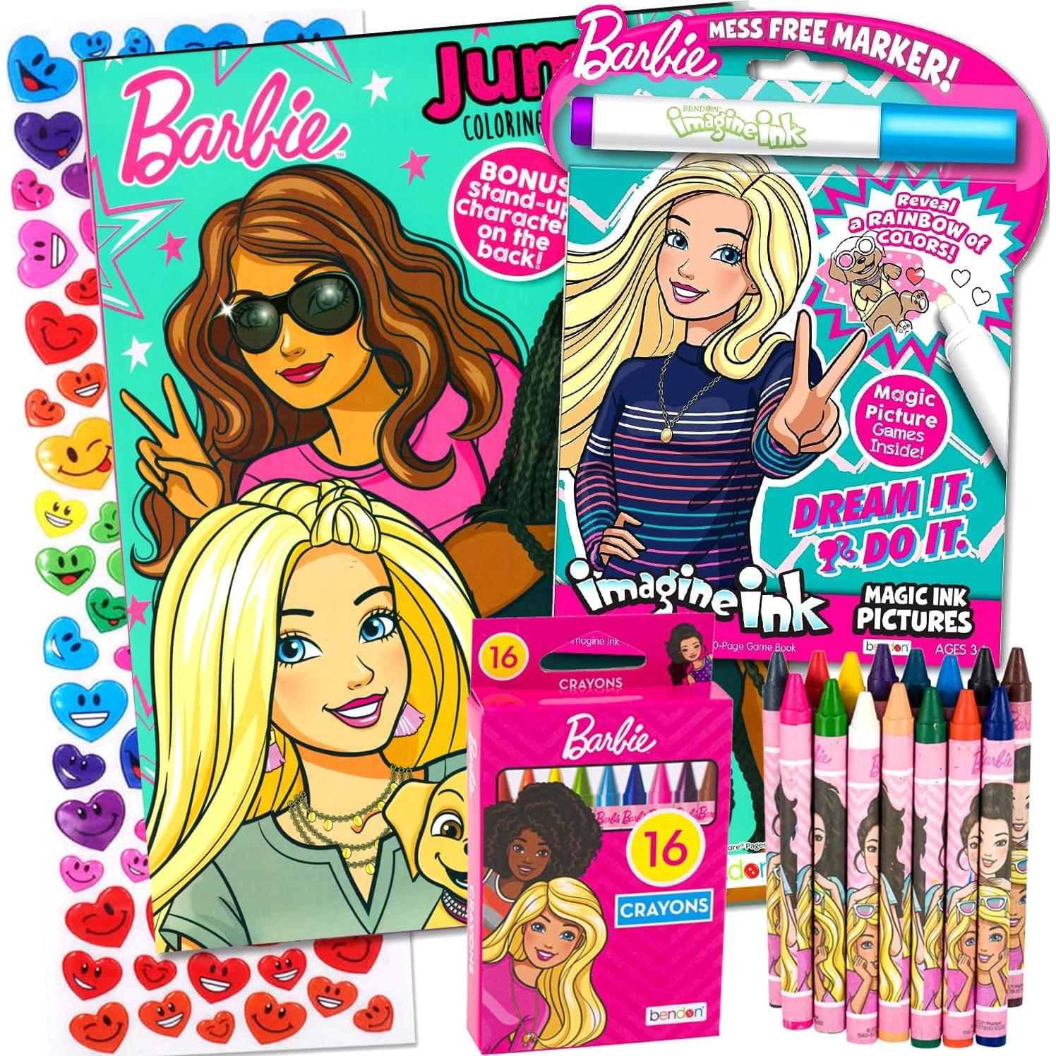 Paquete de Libro para Colorear Barbie Bendon con Stickers