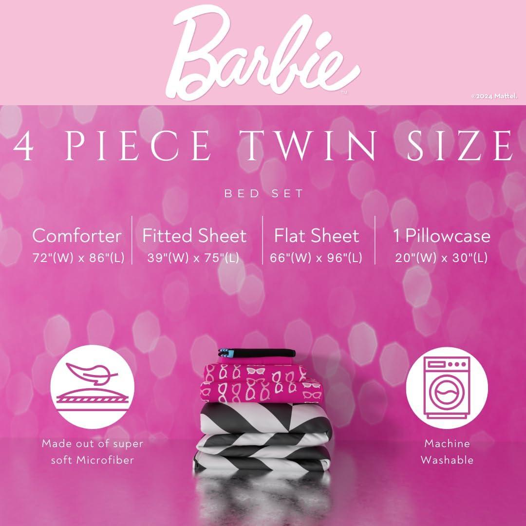 Juego de Cama Barbie 1959 Franco 4 Piezas Individual