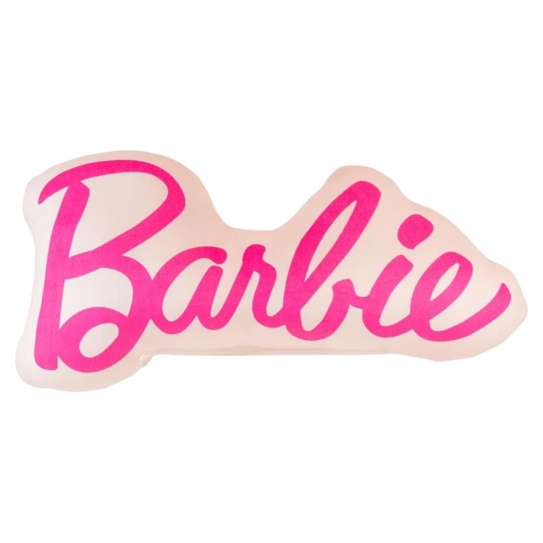 Almohada de Abrazo Barbie Franco 43 cm Logo Rosa Suave