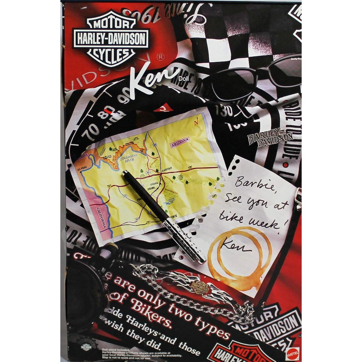 Muñeco Ken #1 Harley Davidson de Mattel con chaqueta