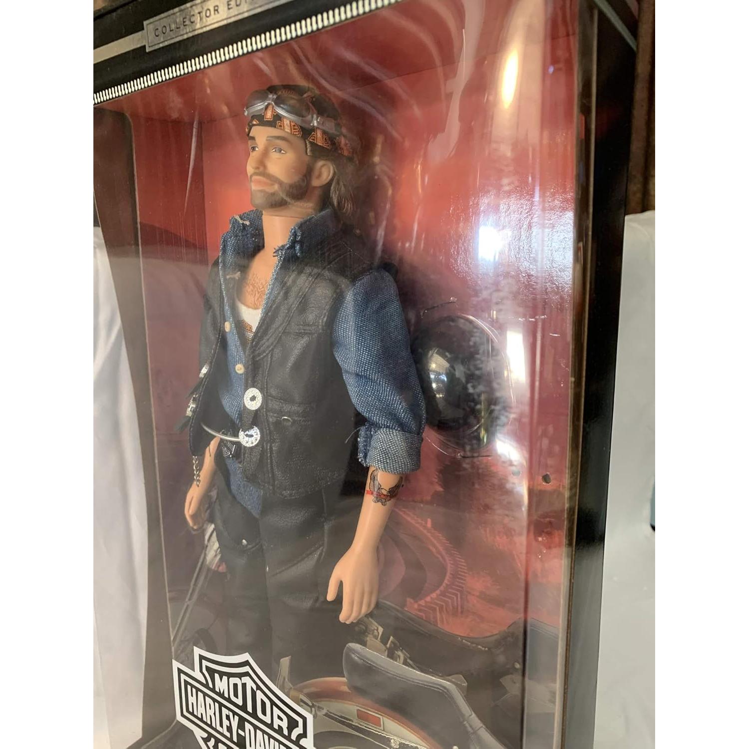 Muñeca Ken Harley-Davidson Coleccionista 34.3cm Azul/Negro