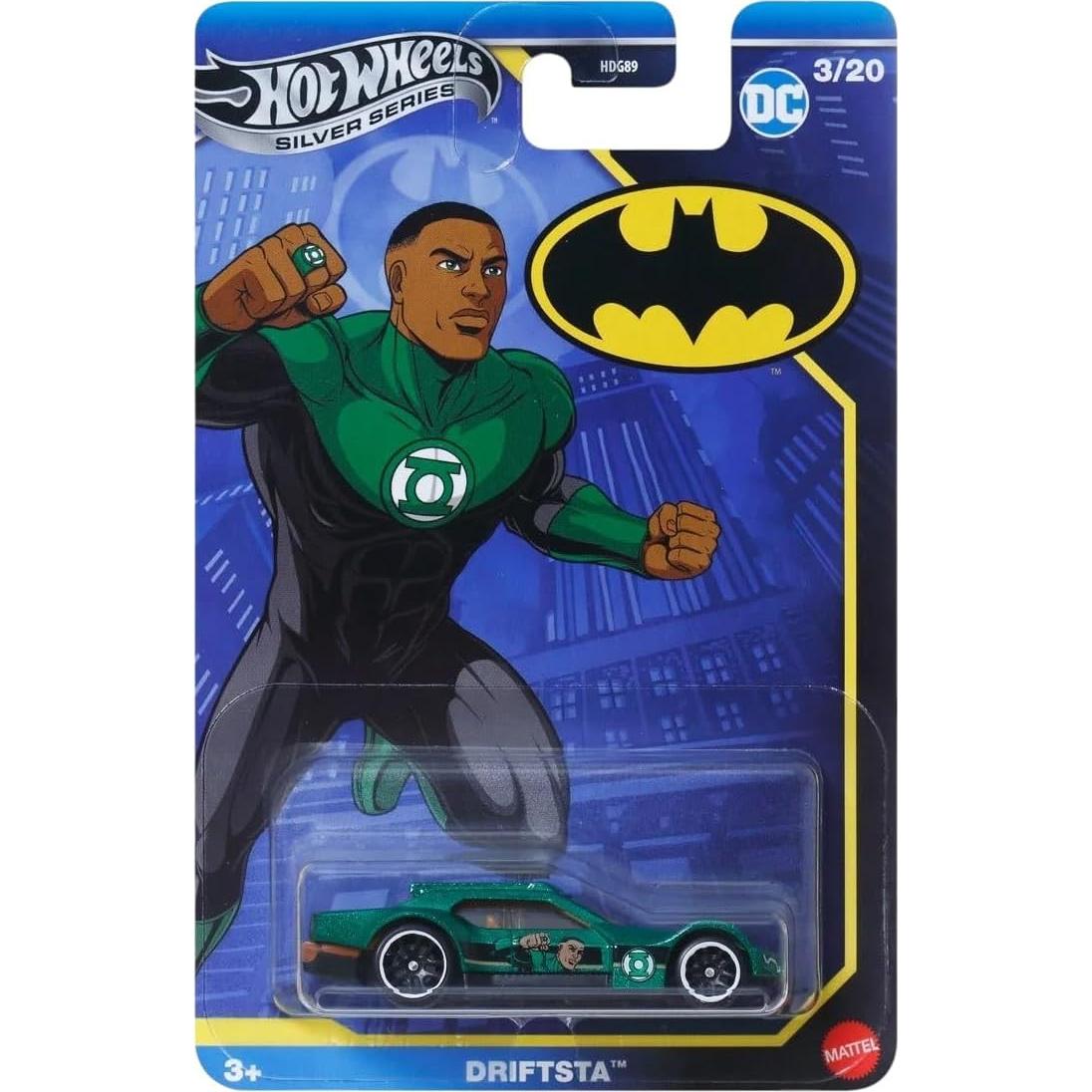 Set de 5 coches de metal Hot Wheels DC Batman Silver Series