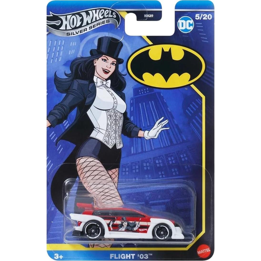 Set de 5 coches de metal Hot Wheels DC Batman Silver Series