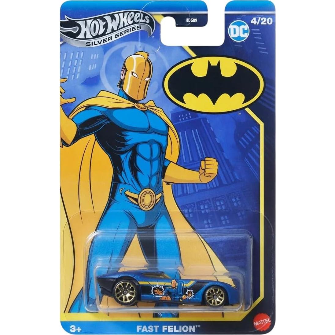 Set de 5 coches de metal Hot Wheels DC Batman Silver Series
