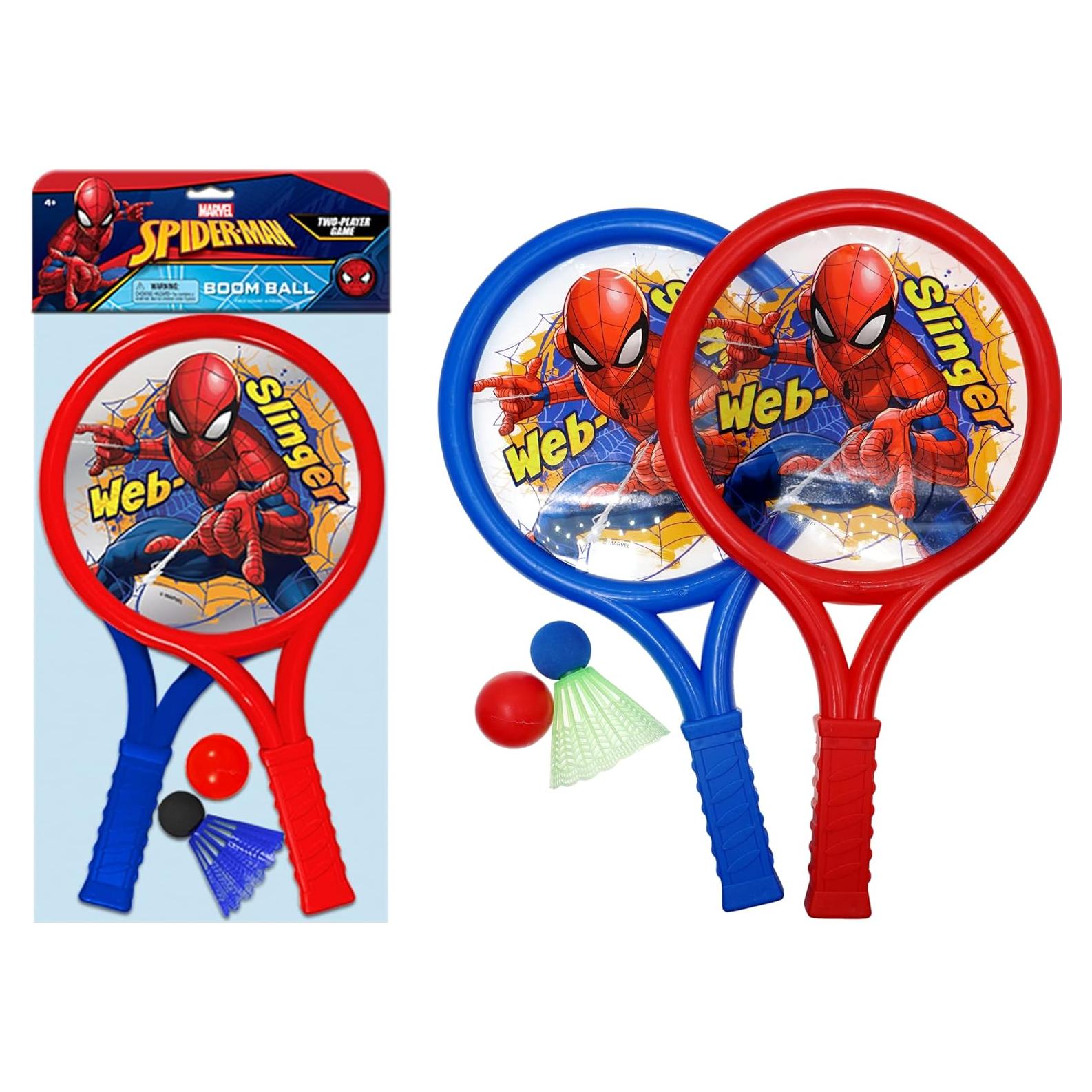 Conjunto de Pelota Racket Marvel Spiderman JA-RU - 2 Rackets