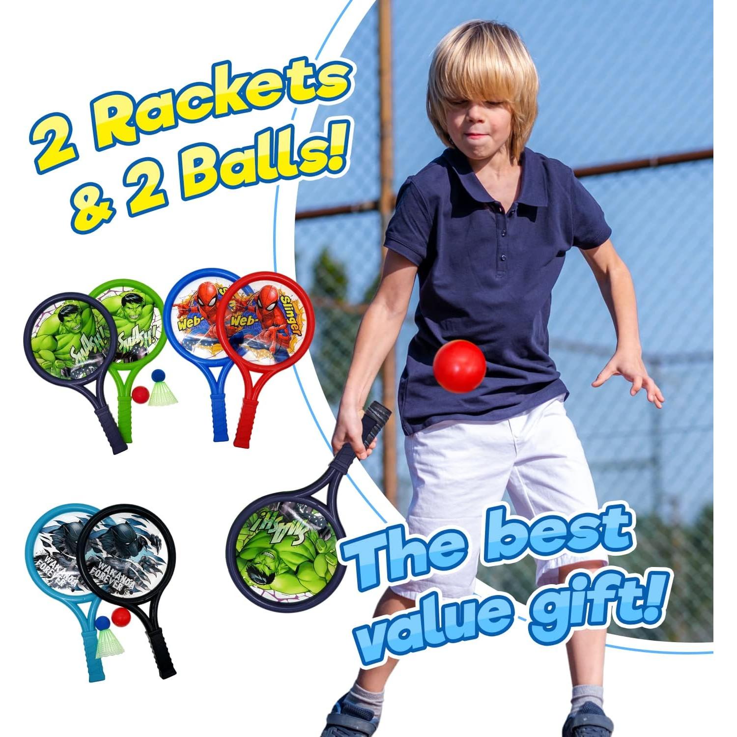 Conjunto de Pelota Racket Marvel Spiderman JA-RU - 2 Rackets