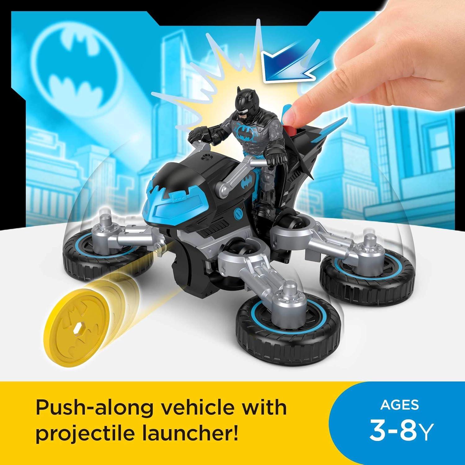 Fisher-Price Juguete Bat-Tech Batcycle con Figura de Batman