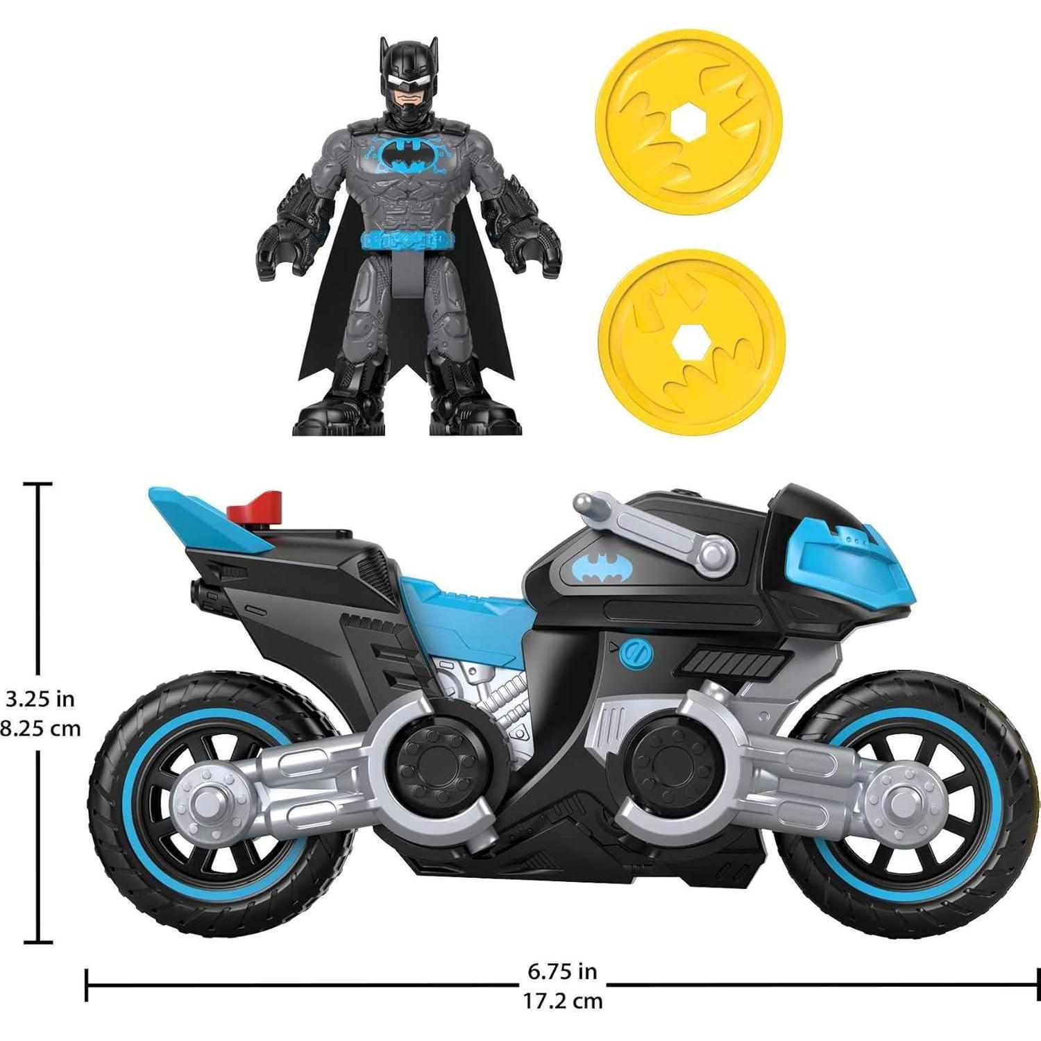 Fisher-Price Juguete Bat-Tech Batcycle con Figura de Batman