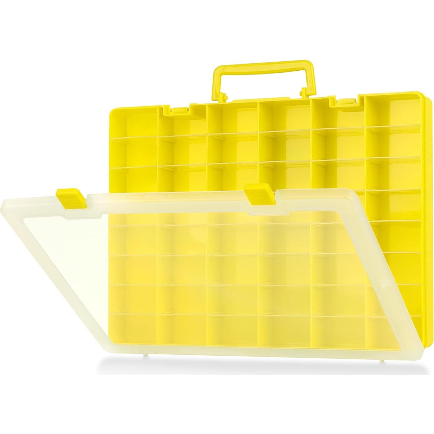Caja de Almacenamiento MYMOON para Juguetes Miniaturas Amarillo