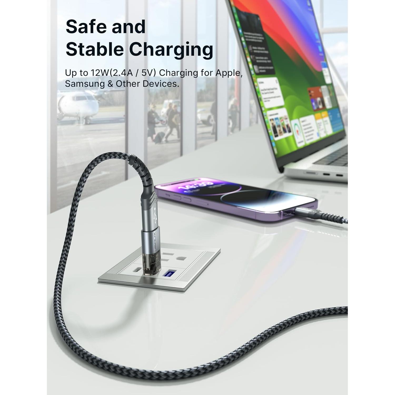 Bloqueador de Datos USB JSAUX Paquete de 4 Carga Segura