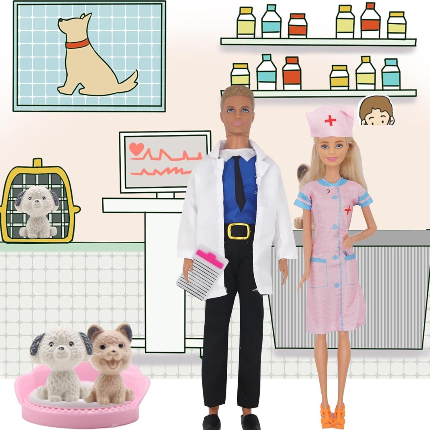 71 Piezas Ropa y Accesorios para Muñecas 30 cm ZTWEDEN