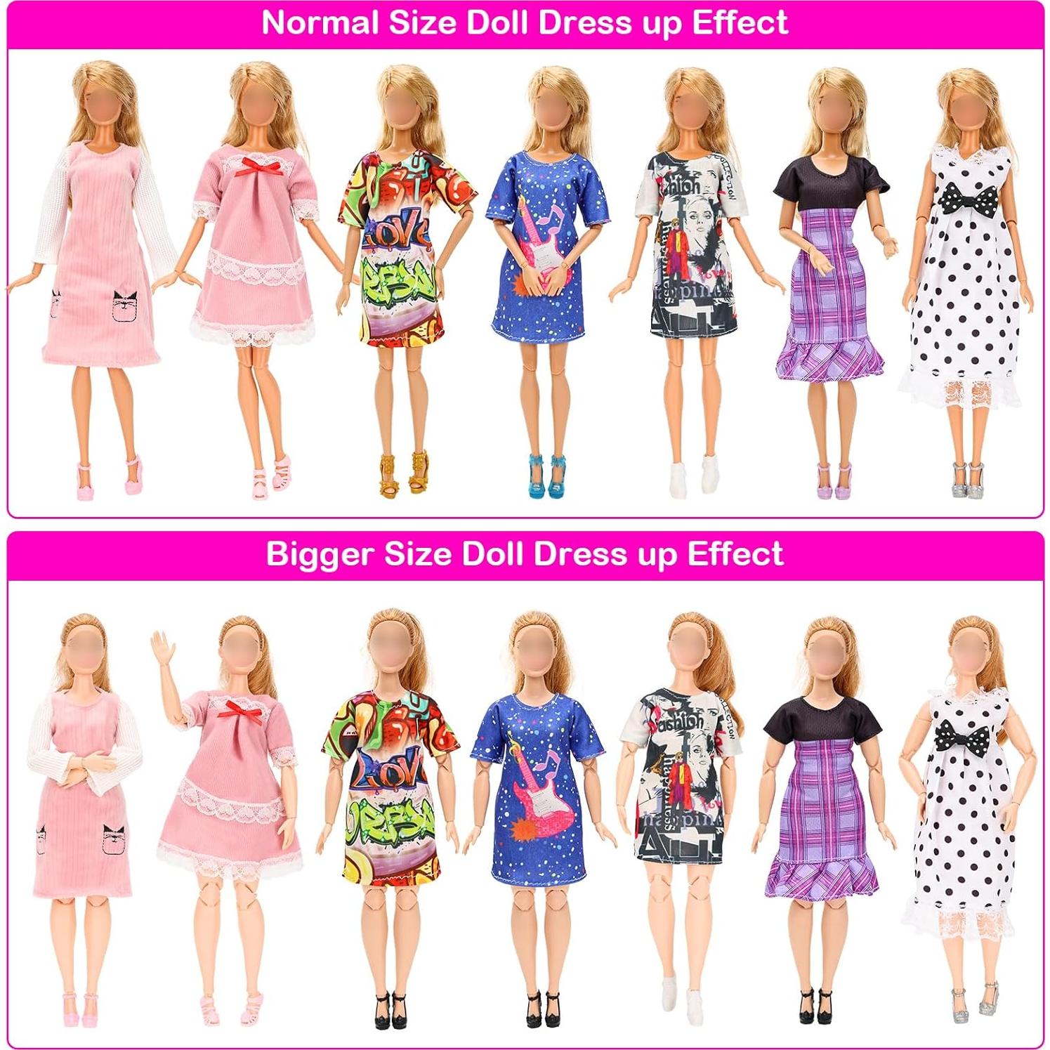 Ropa para muñecas Miunana 5 conjuntos moda 29.21 cm