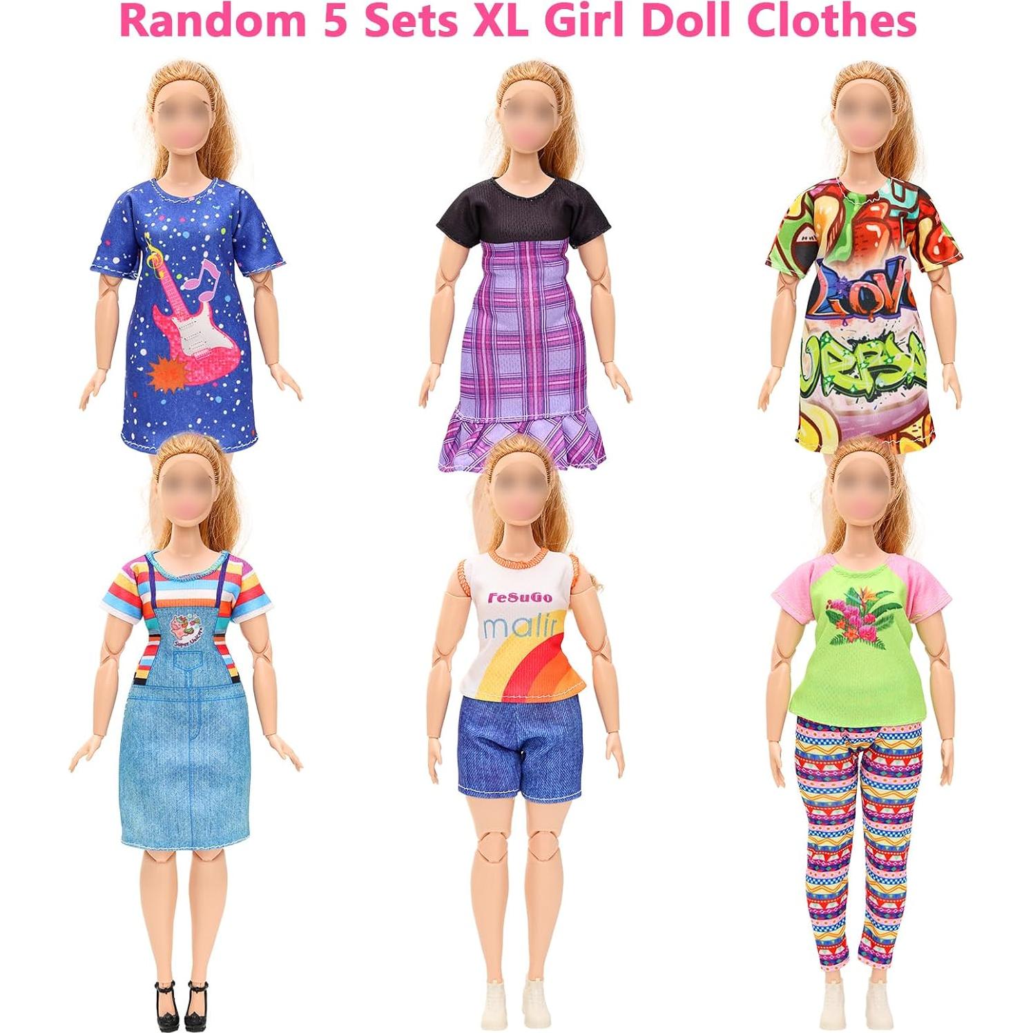 Ropa para muñecas Miunana 5 conjuntos moda 29.21 cm