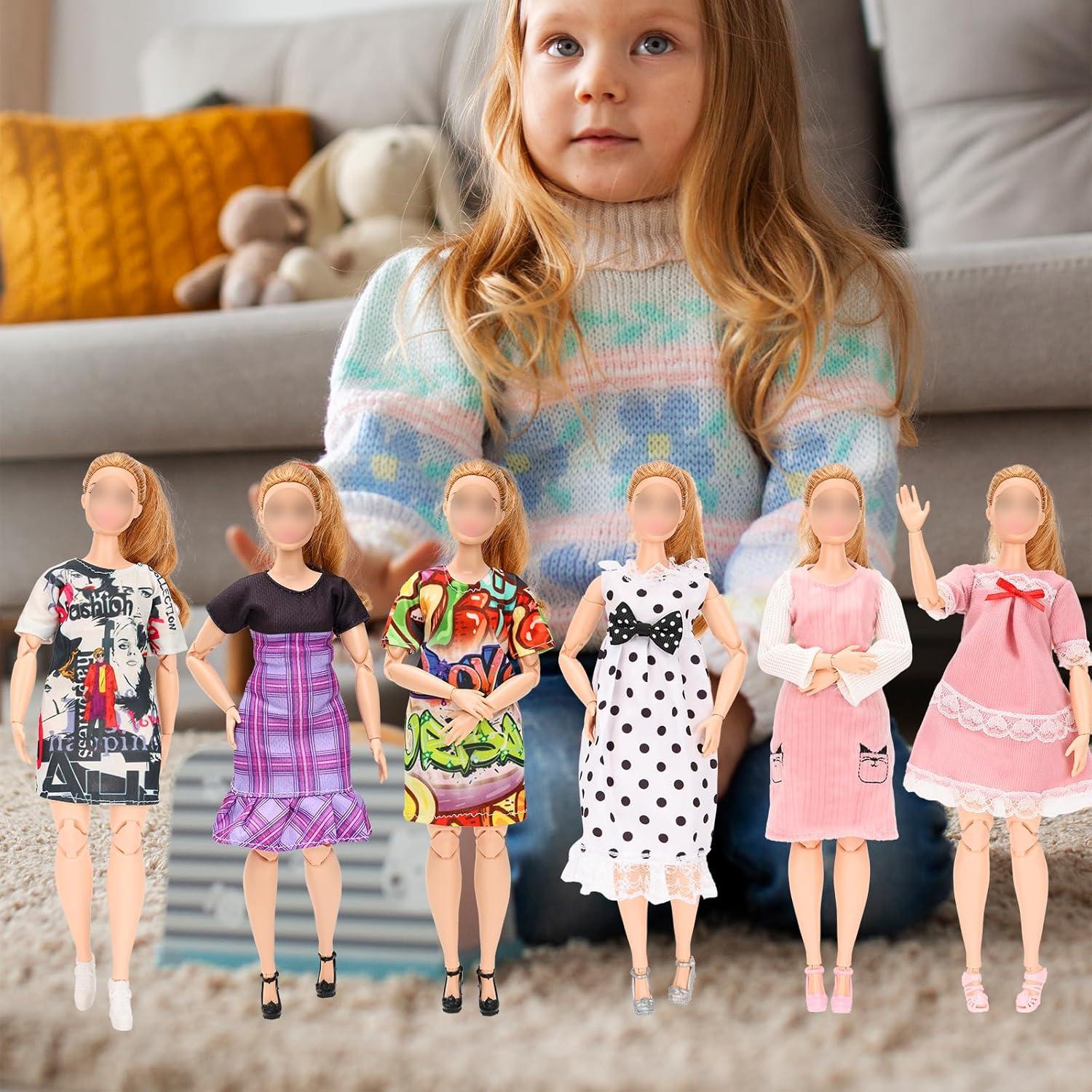 Ropa para muñecas Miunana 5 conjuntos moda 29.21 cm