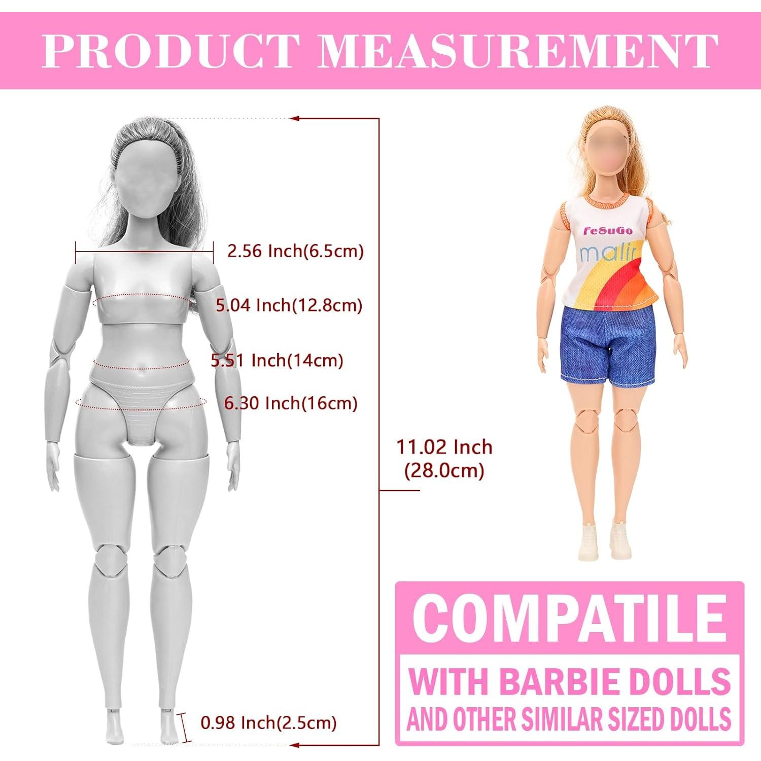 Ropa para muñecas Miunana 5 conjuntos moda 29.21 cm