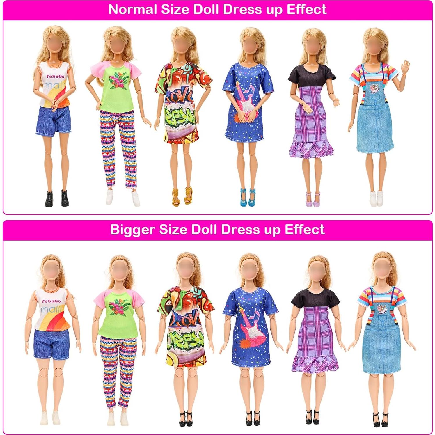 Ropa para muñecas Miunana 5 conjuntos moda 29.21 cm