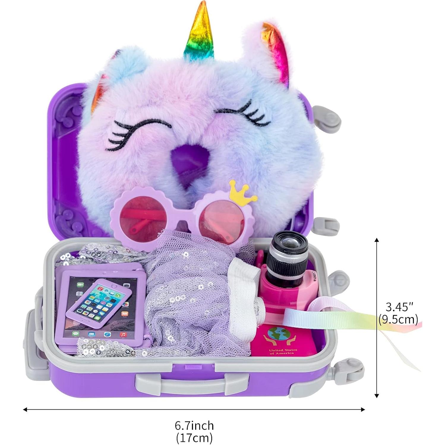 Maleta de Viaje ZNTWEI para Muñeca 46 cm con Accesorios