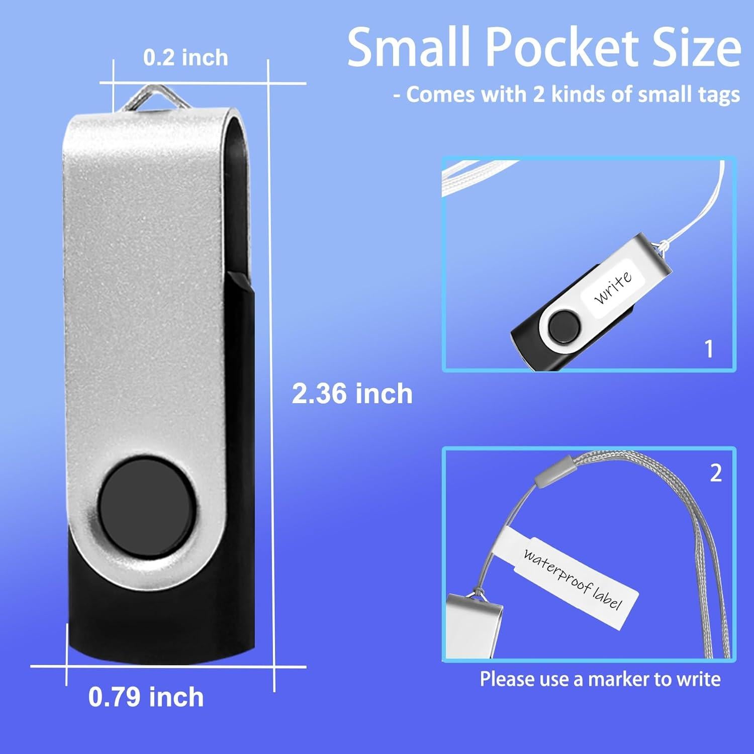 Paquete de 20 Pendrives USB 2.0 1GB Nicepicten Verde y Plata