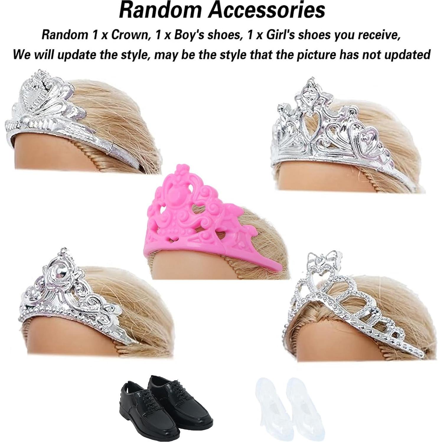 Conjunto de Boda BJDBUS para Muñecas 29.21 cm Vestido y Traje