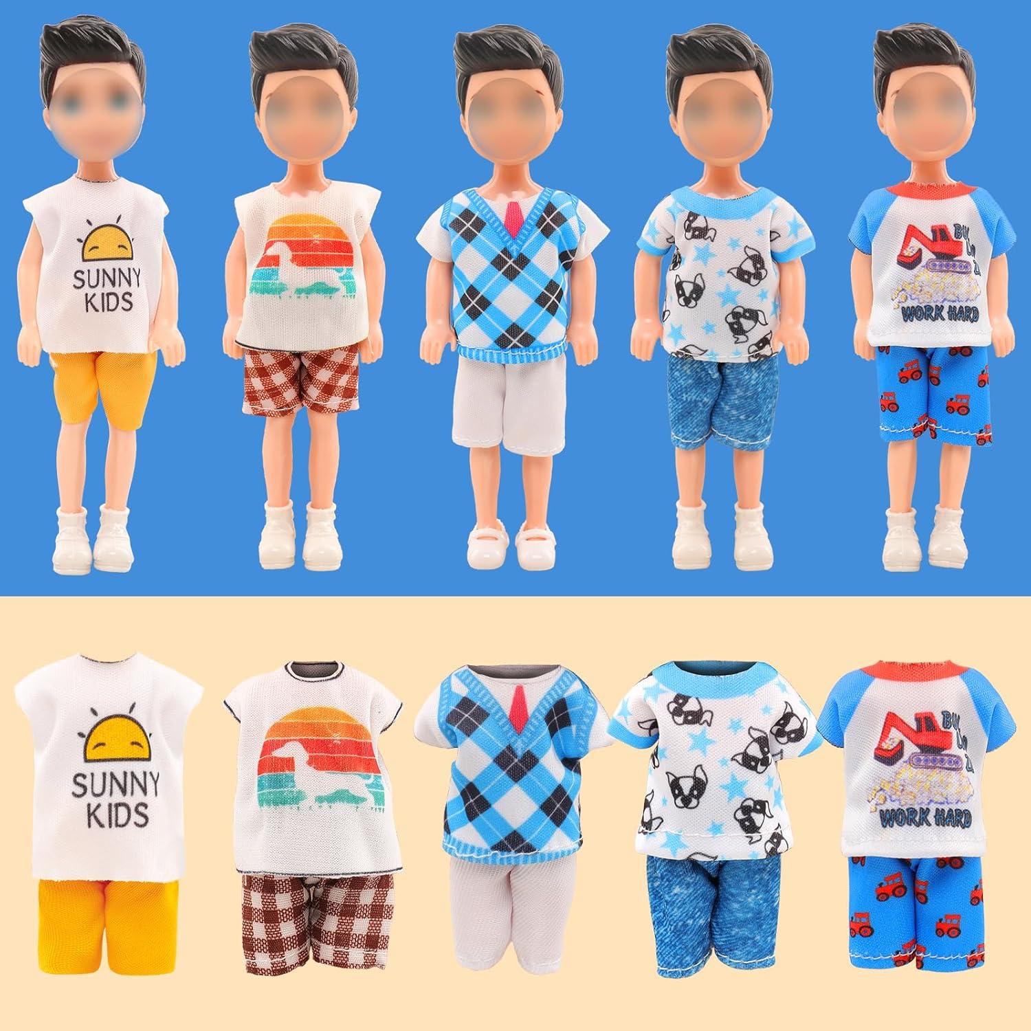 Ropa para Muñeco de 15 cm Miunana - 10 Conjuntos Casual