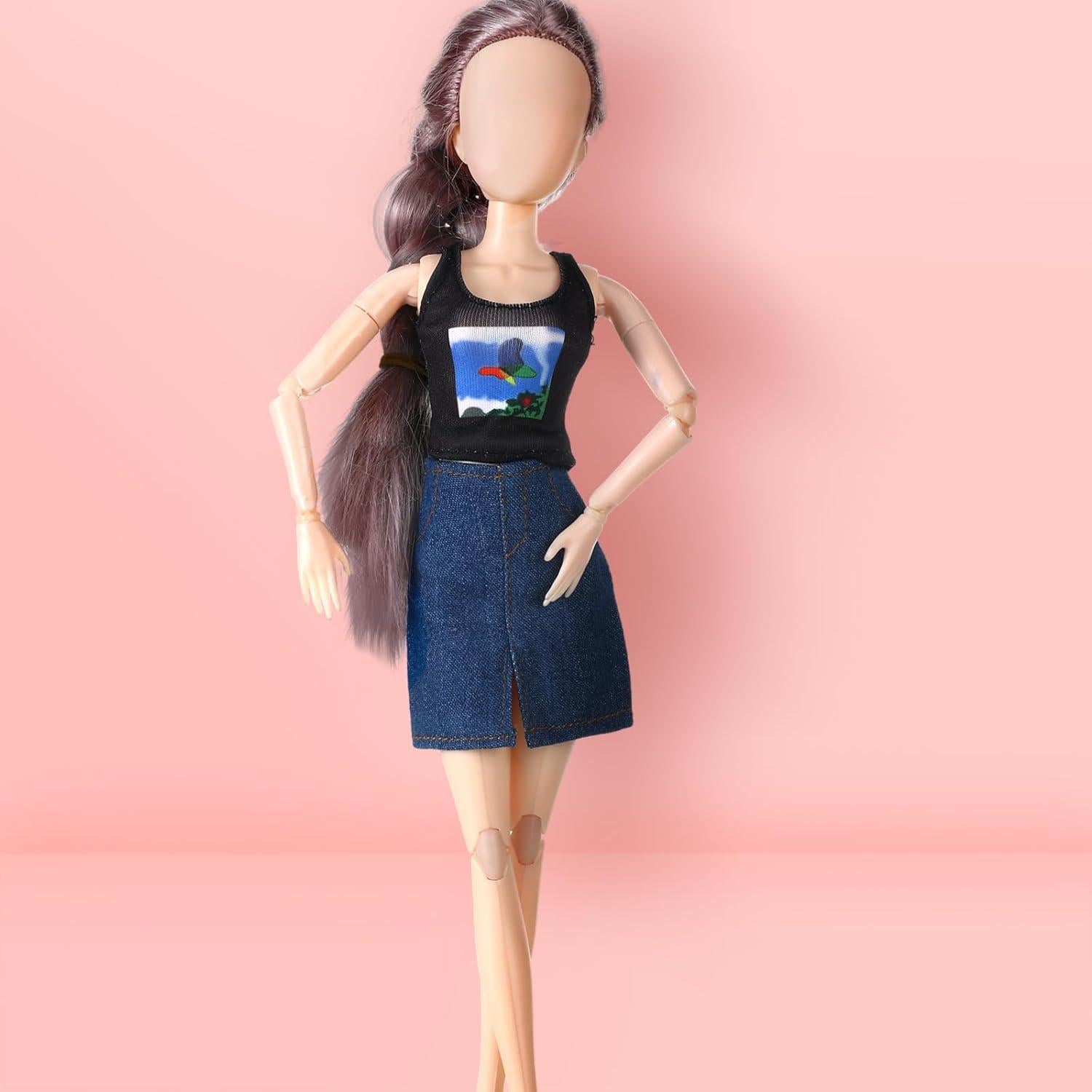 Conjunto Ropa de Muñeca Bencailor 6 Piezas 30 cm