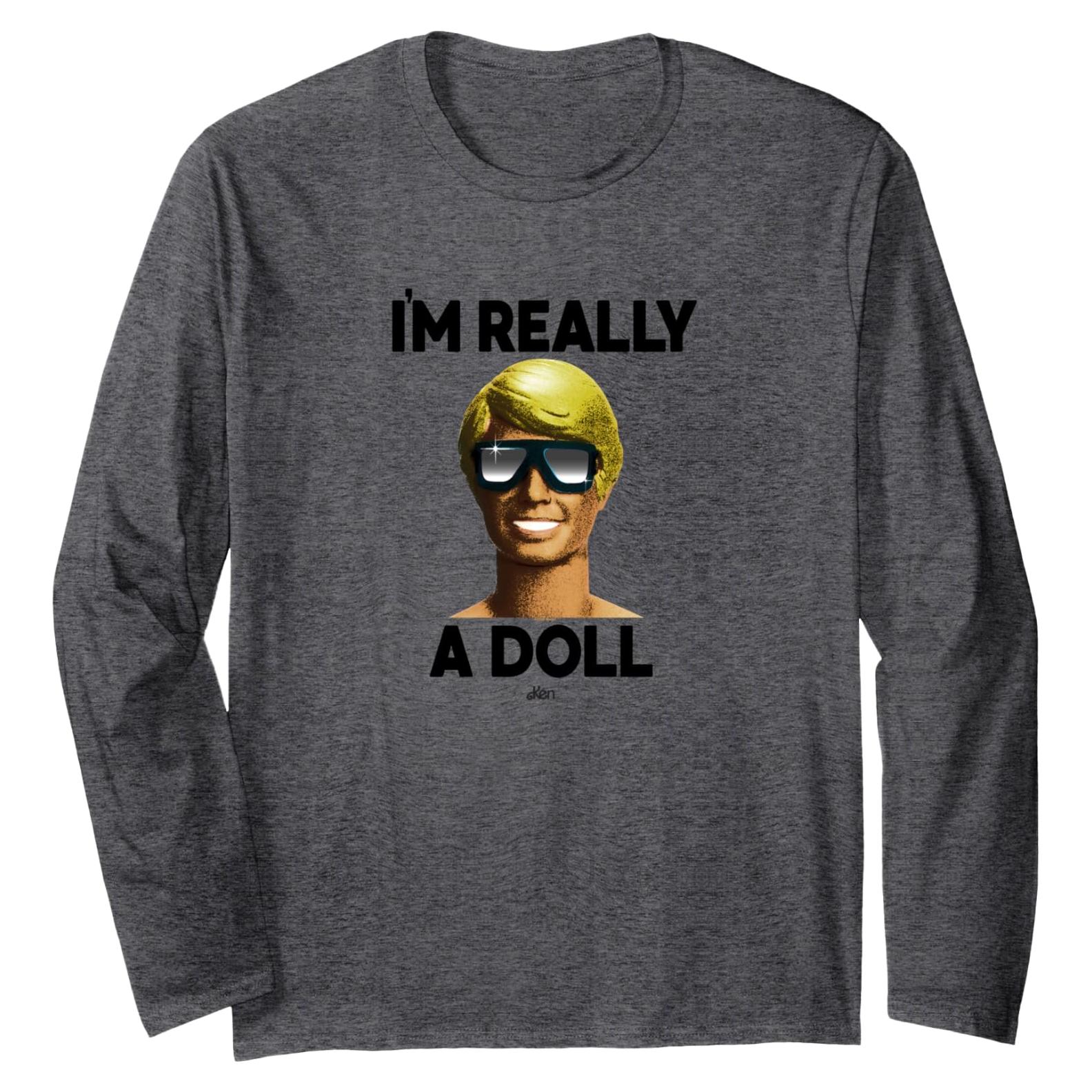 Camiseta de Manga Larga Ken Barbie 'Soy Realmente una Muñeca'