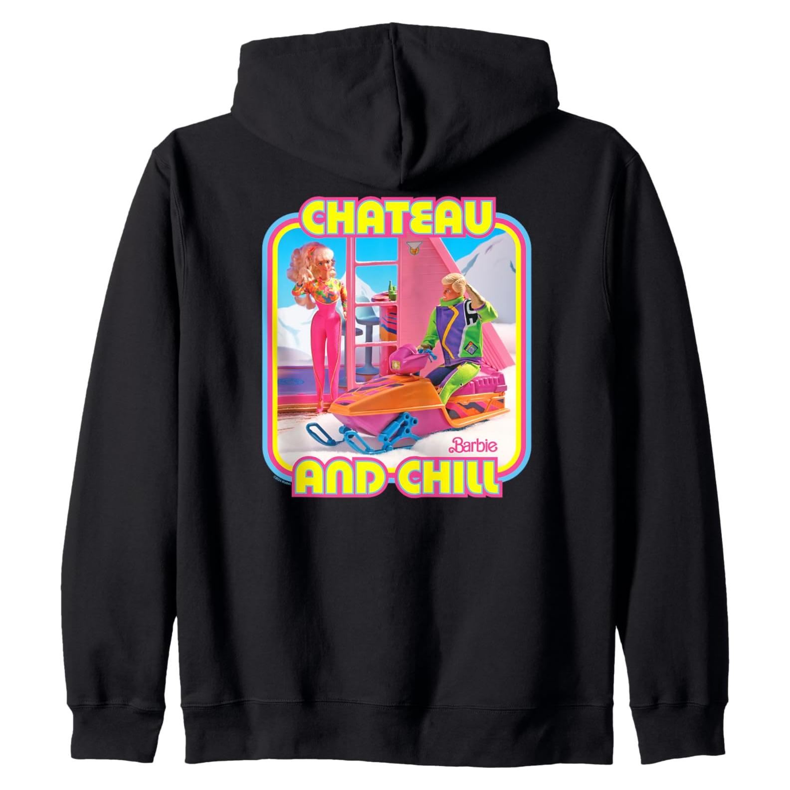Sudadera con Capucha Barbie Ken Retro Chateau Unisex Negro