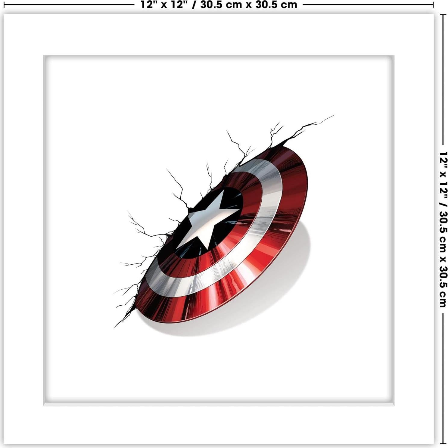 Póster de Arte Marvel Capitán América Trends International 30.48 cm