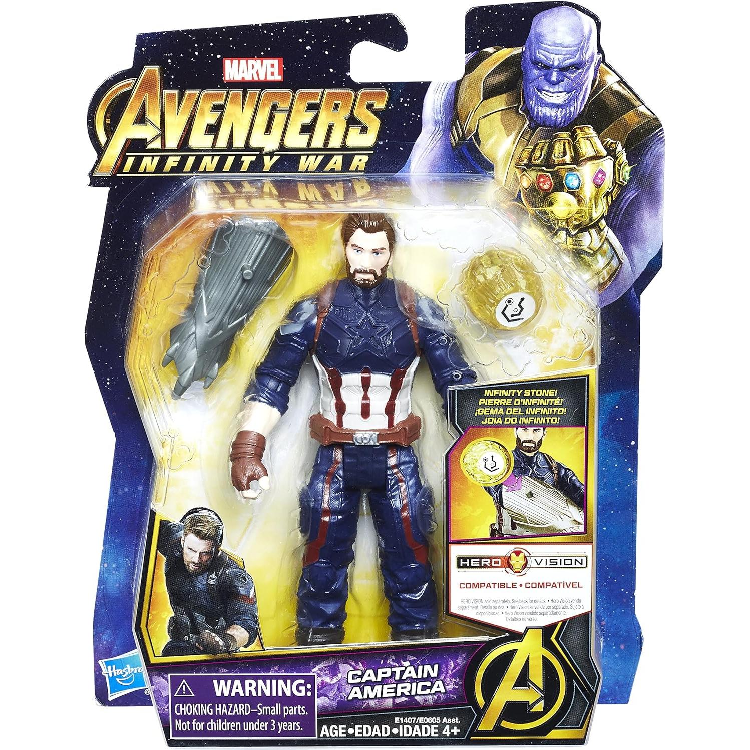Figura Capitán América 6" Hasbro Avengers Infinity War