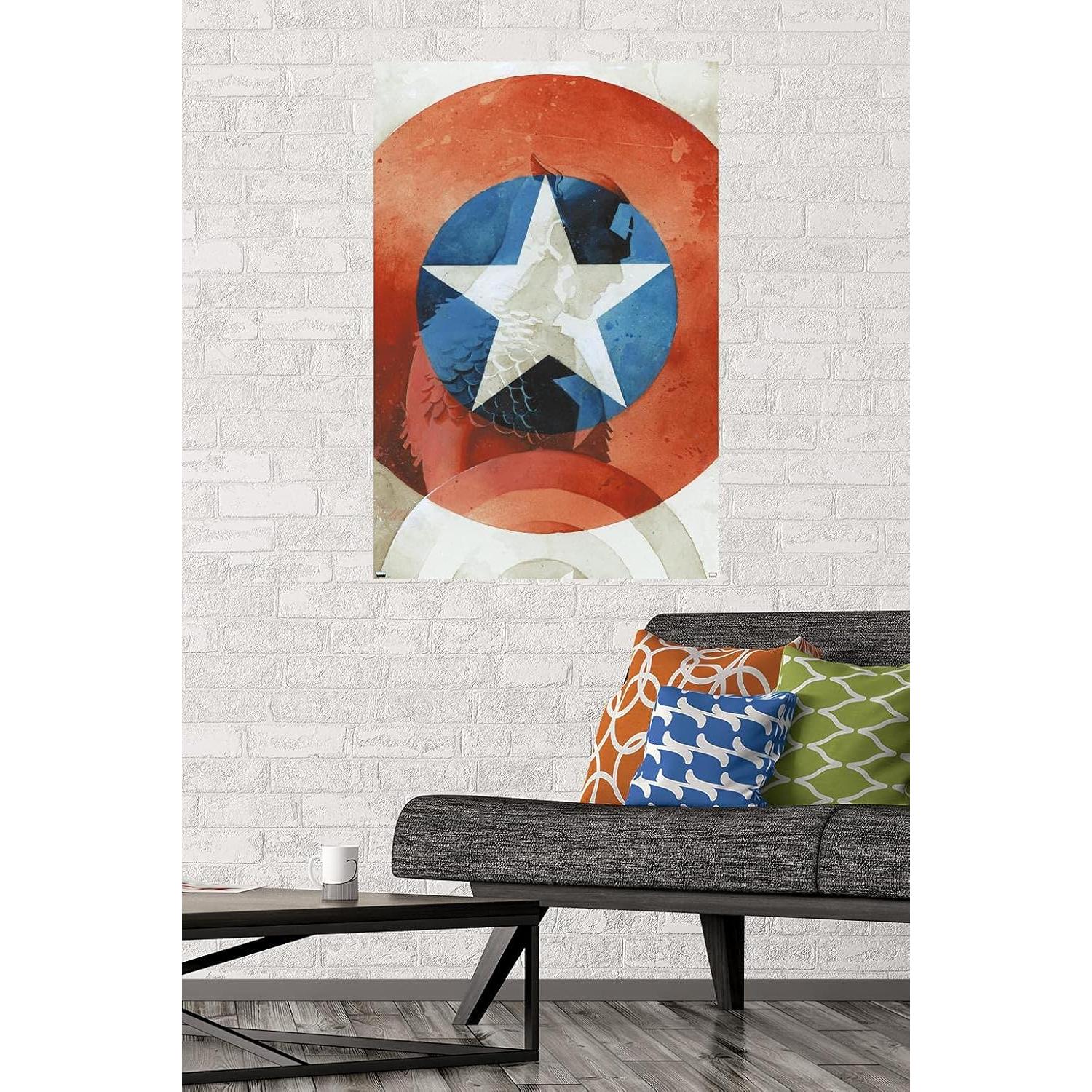 Póster de Pared Trends International Marvel Capitán América 86.4x56.8 cm